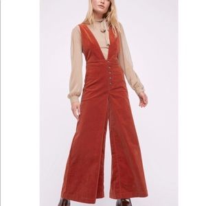 We the Free, Free People Old School Love 70’s flare corduroy jumpsuit